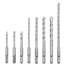 Электрический перфоратор 8 шт. набор с круглой ручкой две ямы два паза бетон через стены сплав Ударная дрель инструмент Аксессуары