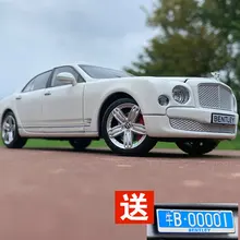 1/24 автомобиль отличного качества Bentley Mulsanne из металлического сплава Diecasts& Toy Vehicles модель игрушки Подарок детская коллекция моделирования