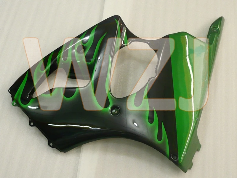 Ninja ZX-6R 1998 мотоцикл обтекатель 636 Pearl 98 жемчуг зеленый пламя кузова Ninja plastic 1998-1999 Пластиковые обтекатели