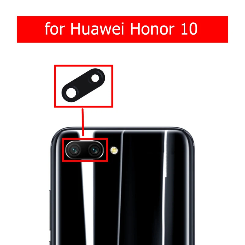 2 шт. для Huawei Honor 10 стеклянная линза задняя камера стеклянный объектив с клеем