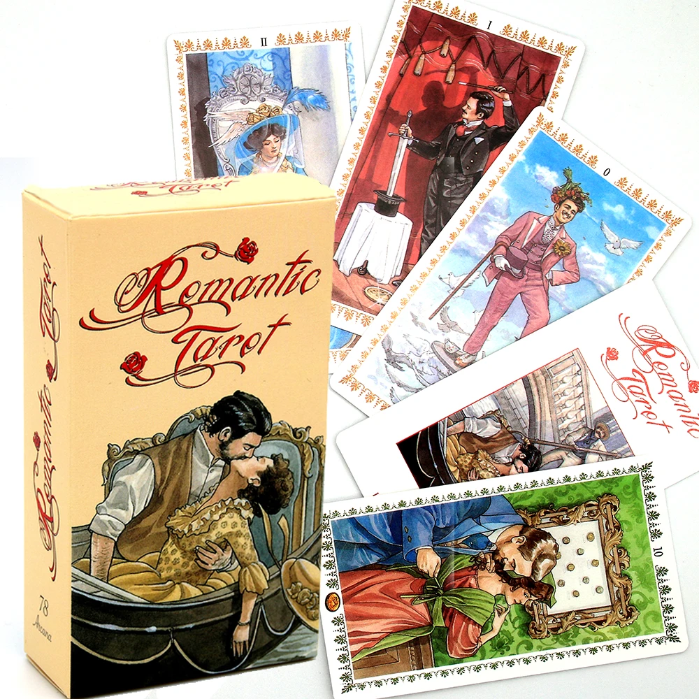 Романтические карты Таро от Lo Scarabeo Esoteric Fortune Telling Loscarabeo на пяти языках: Английский