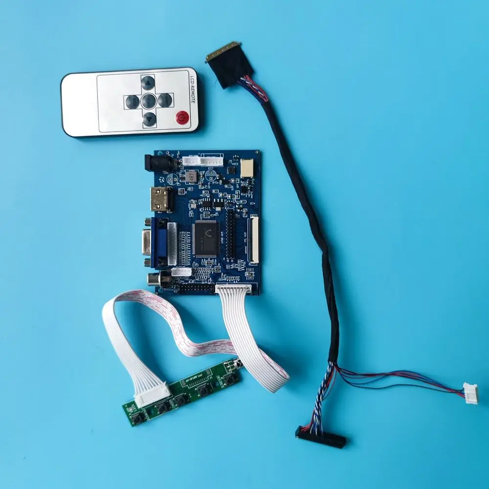Комплект для B101EW02 V0 V1 40Pin LVDS WLED 1366*768 VGA + 2AV плата контроллера ЖК-экрана | Компьютеры