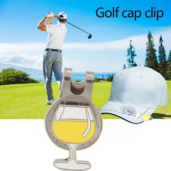 

Golf Hat Clip Magnetic Durable Wine Glass Alloy Outdoor Gift Sports Protect Club Decoration Storage Sign Golf Cap Clip