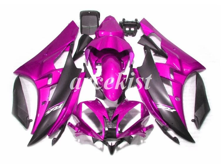4 подарки набор впрыскивателей мотоциклов Обтекатели подходят для YAMAHA YZF-R6-600 2006-2007 06 07 Кузов Набор на заказ Фиолетовый крутой