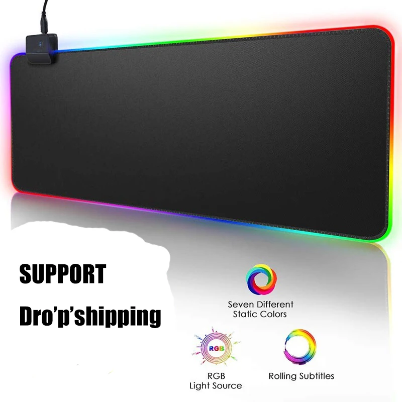 

RGB Gaming Mouse Pad Large Mouse Pad Gamer Led Computer Mousepad Big Mouse Mat With Backlight Carpet For Keyboard Desk Mat Mause