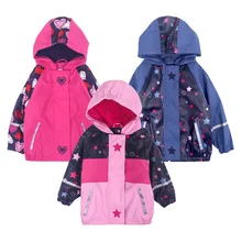 Dollplus/непромокаемая куртка из искусственной кожи с капюшоном; флисовый плащ для девочек; пальто; теплая верхняя одежда; сезон осень-зима; детская одежда