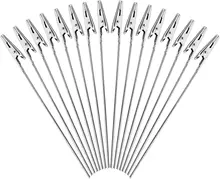 Pinzas de cocodrilo de alambre de Metal, soporte de Clip de foto de pinza de cocodrilo de cola larga, para manualidades, tarjetas DIY, fotos, notas, soporte de Clip, 40 Uds.