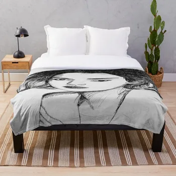 

Soft Blanket for Bed Sherpa Flannel Fleece Blanket Home Travel Sofa Soft Throw Blanket Portrait Of A Girl
