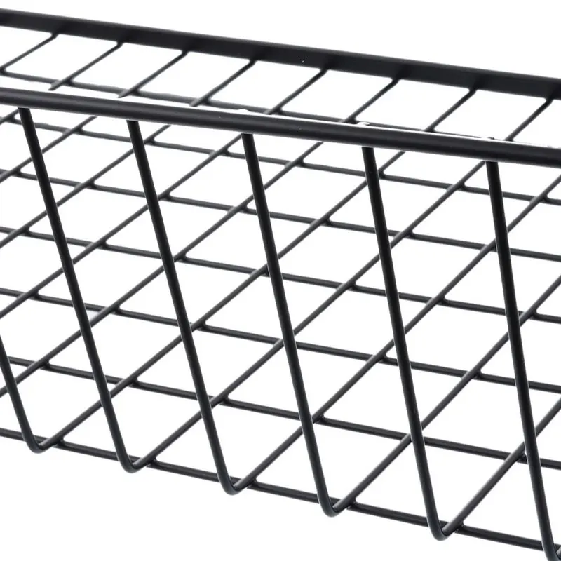 Loozykit New Iron Cupboard Storage Racks Kitchen Hanging Under Shelf Storage Chopping Block Rack Towel Holder Wardrobe Cabinet