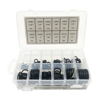 

166Pcs Scuba Diving O-Ring Kit 12 Sizes FKM 90 Duro Dive Hose Tank Valve Regulator Sealed Rings Swimming Diving