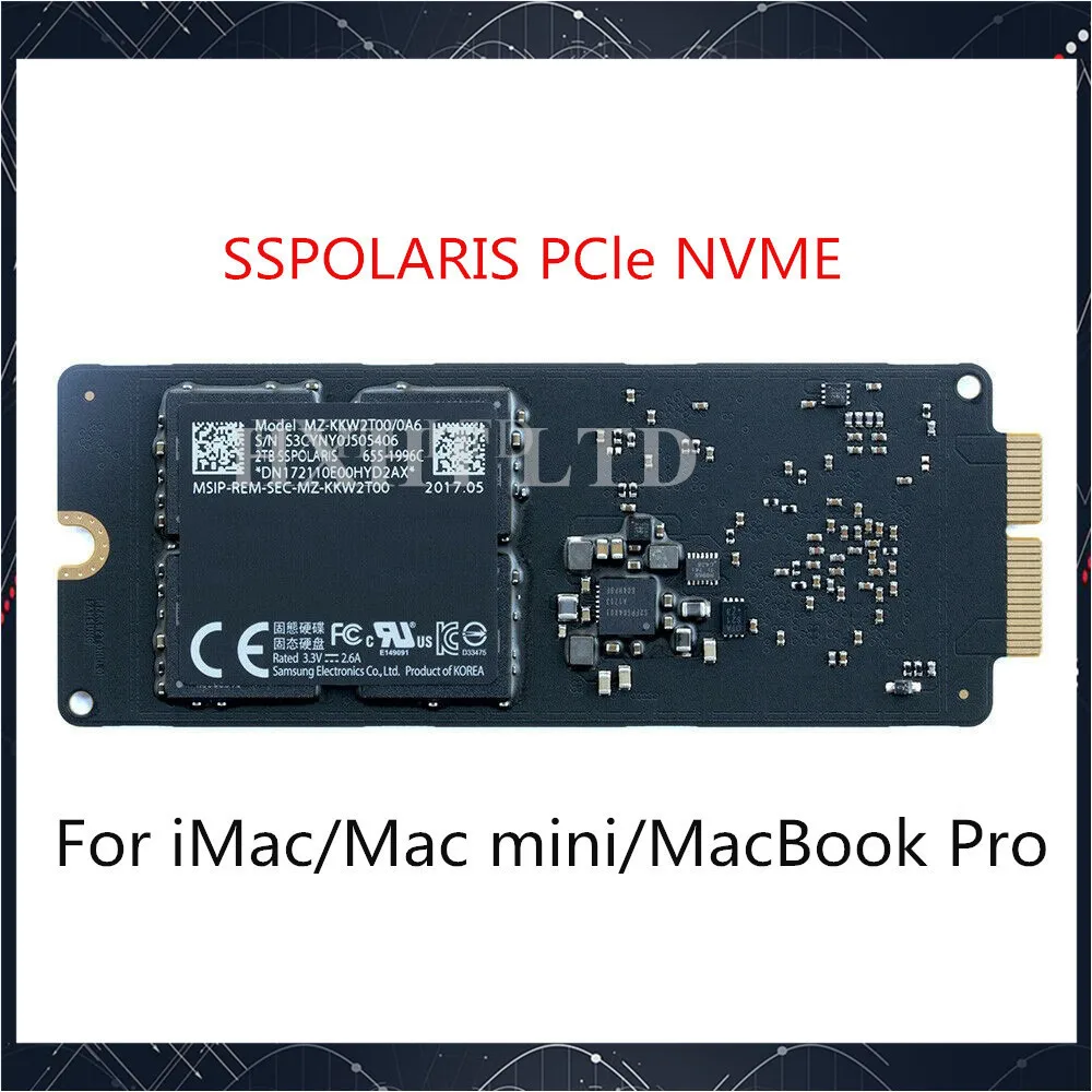 Обновленный комплект для Apple SSD 256 Гб NVMe PCIe 3 0 655-1993 MZ-KPW2560 MacBook Pro Retina Mac Для iMac Polaris