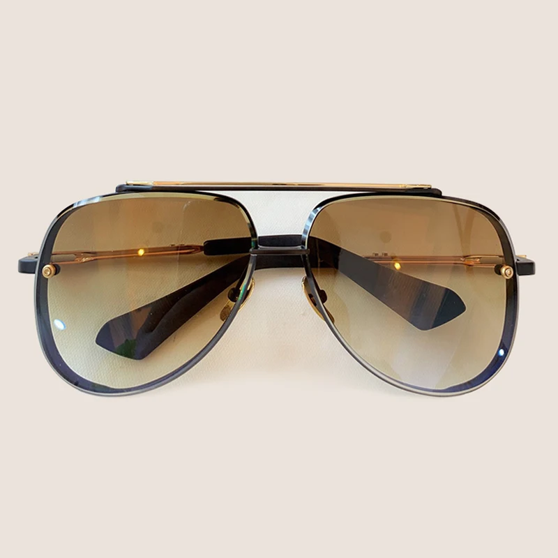 Высококачественные солнцезащитные очки пилота для мужчин gafas de sol hombre брендовые дизайнерские Роскошные ретро солнцезащитные очки для мужчин - Цвет линз: No.8 Sunglasses
