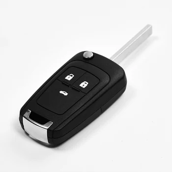 

3 Button Car Flip Folding Remote Key With Uncut Blade Fob Case Shell & Blade For Chevrolet For Cruze Aveo 2011 2012