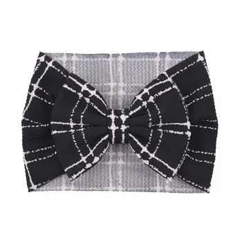 

Baby Bows Headband Christmas Girls Wide Head Wrap Toddler Floral Printing Turban Newborn Photo Props Children Infant Hairband