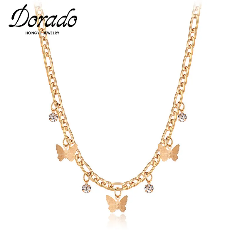 Модное ожерелье Dorado с подвеской-бабочкой для женщин и девушек Лидер продаж 2021