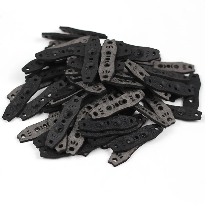 Artificial Leather Pocket 42mm-50mm Mircofiber Slingshot Pouches 20pcs for Slingshots Hunting Shooting Catapults Slingshot Ammo