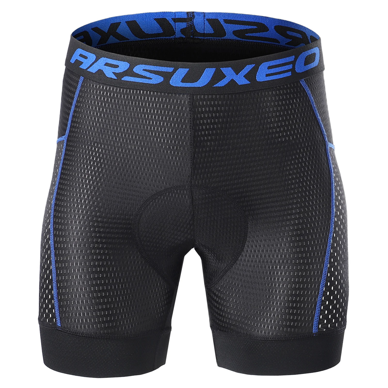 ARSUXEO Mens Cycling Shorts with 4D Padded Fashion Mtb Breathable Quick Dry Compression Tights 563 