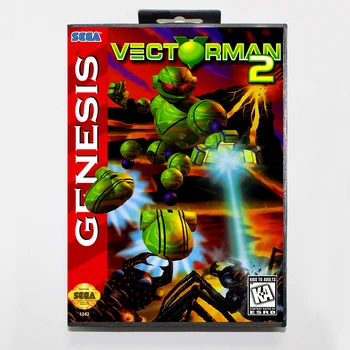 

Vectorman 2 16bit MD Game Card For Sega Mega Drive/ Genesis with Retail Box