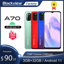 Blackview Sc9863a A70 Smartphone 3GB 32GB LTE/WCDMA/GSM Adaptive Fast Charge Octa Core