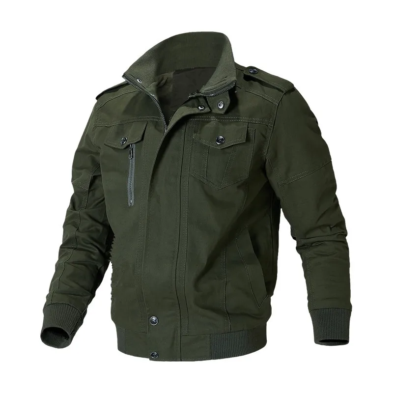 

New Style Teenager Men's Casual Jacket Pure Cotton Washing Coat Men's