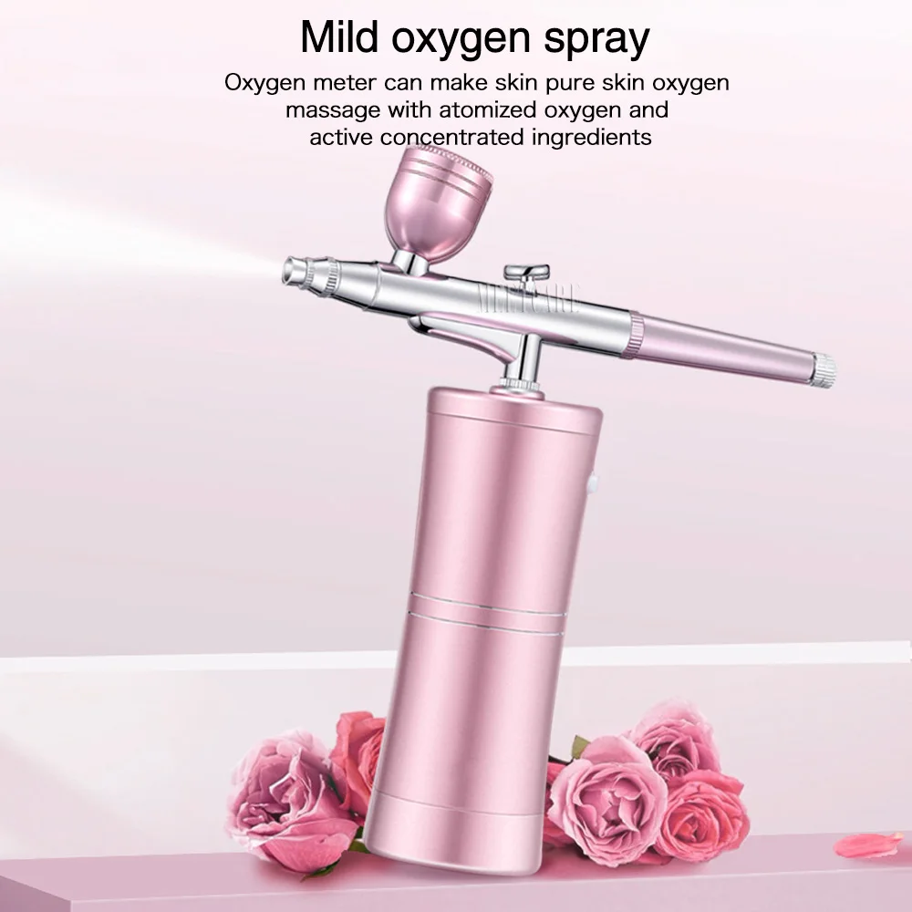 Multi-Purpose Portable Airbrush Kit Airbrushing Makeup Kit Oxigenoterapia Air Gun Compressor Facial Skin Oxygen Injection