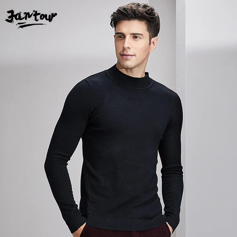 

2019 Men Sweater Pullovers Men O-neck Sweaters Jumper black Autumn Thin Male Solid Knitting Clothing Grey Black M-3xl New