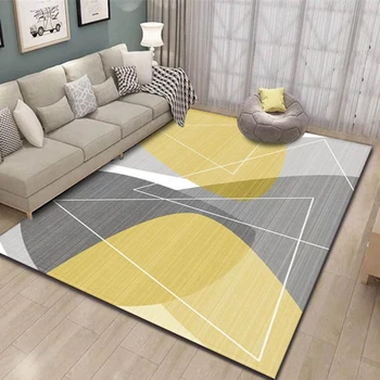 

Nordic Geometric Carpet Modern 3D Simple Decor Carpet Home Rectangle Bedroom Living Room Rug Household Bathroom Blanket Sofa Mat