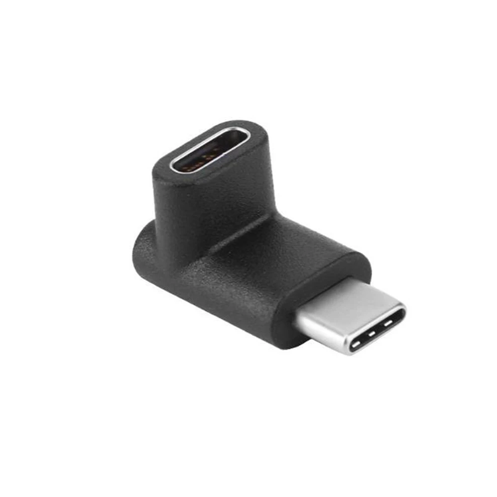 Мини Портативный 90 градусов правый угол USB 3,1 Тип C конвертер «Папа-мама» USB-C адаптер для samsung huawei смартфон