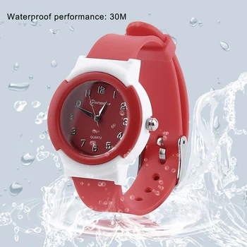 

Big Sale Fashion Waterproof Jelly Watch Watches Women LED Digital Electronic Quartz Wristwatch Watch 8 Colors Best Gift Red