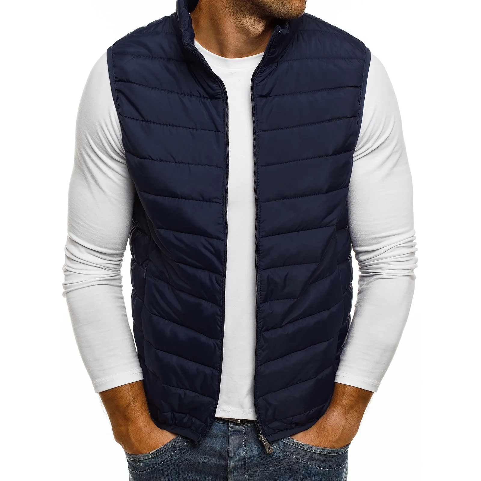 

Litthing 2019 New Arrival Brand Men Sleeveless Jacket Winter Ultralight Down Vest Male Slim Mens Windproof Warm Waistcoat