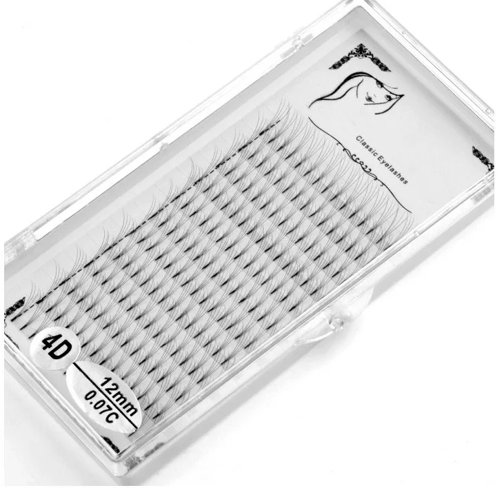 Pre gemacht fans 4D volumen falsche wimpern extensions, DEEP EYES 5 trays/lot faux nerz wimpern