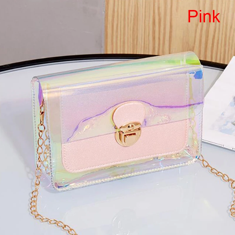 Zip Closure PVC Womens Casual Clutch