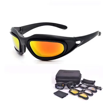 

Army Goggles Outdoor Sports Hunting Sunglasses for KAWASAKI Z750 z900 z800 z1000 z650 z1000sx ninjia 300 250r 650 sticker j300
