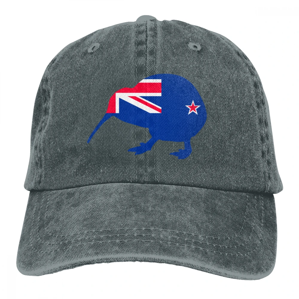 Новая Зеландия киви птица Casquette глубокий Хизер унисекс Мужские Женские джинсовые бейсболка с ремешком кепки Регулируемый Гольф папа шляпа
