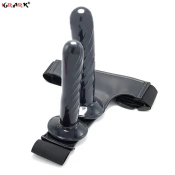 Double Penis Dildo Strapon Ultra Elastic Harness Belt Strap On Dildo Adult Vagina Anal Sex Toys for Woman Couples Sex Products 4