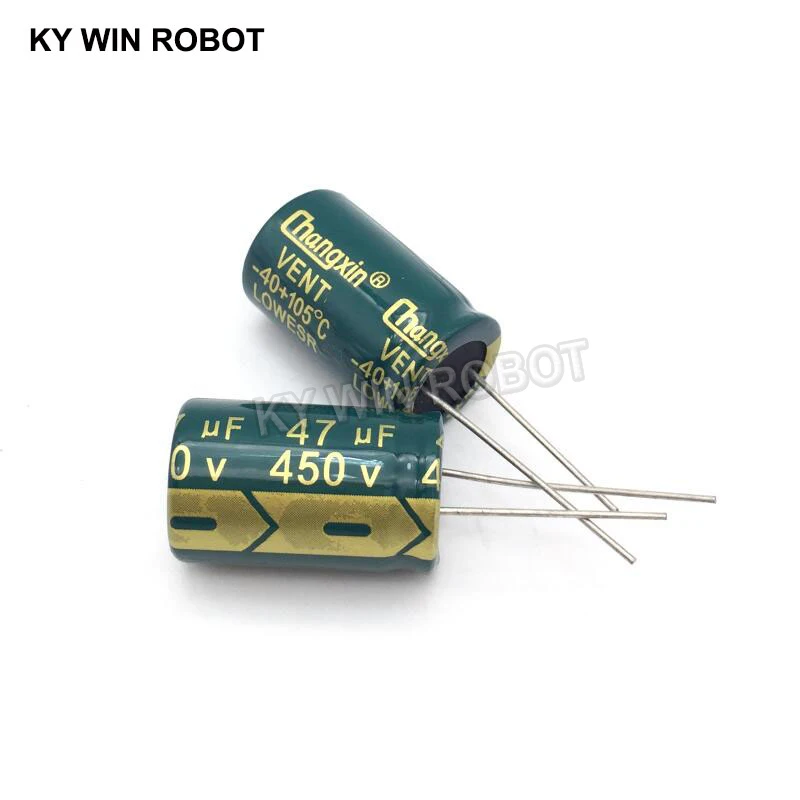 5 pcs Aluminum electrolytic capacitor 47 uF 450 V 16 * 25 mm frekuensi tinggi Radial Electrolytic kapasitor electrolytic capacitor aluminum electrolytic capacitor