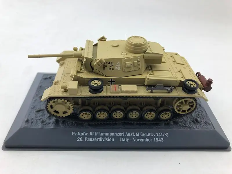 Италия PZ KPFW III FLAMMPANZER AUSF M SD KFZ 141/3 26 PANZERDIVISION 1/43 литье под давлением