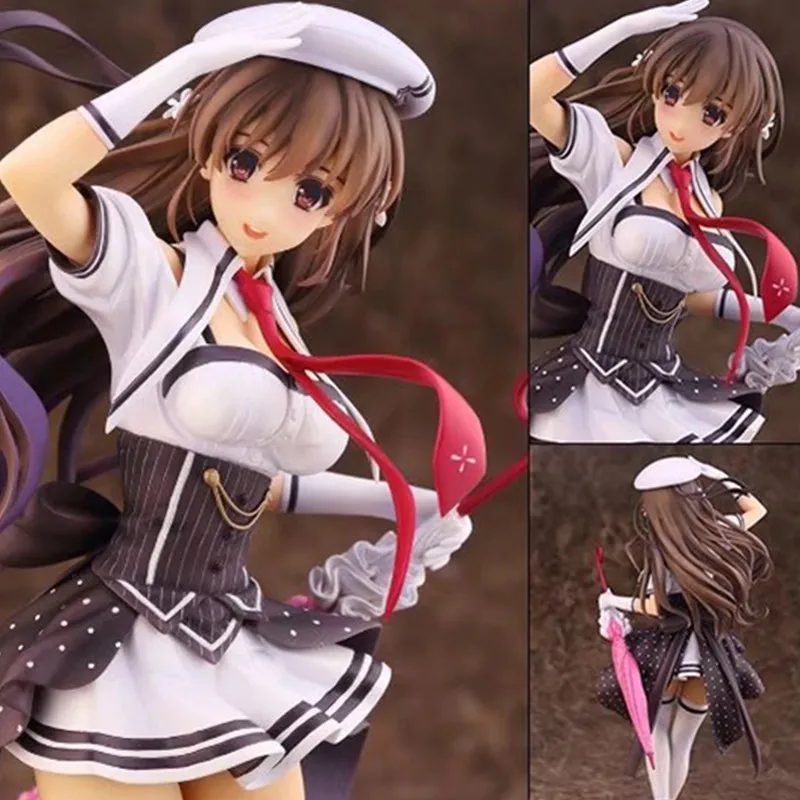 1/6 Kawaii аниме девушка фигурки Мишима Харуна ПВХ униформа. Стоящая осанка Фигурки Коллекционная модель Рождественская игрушка