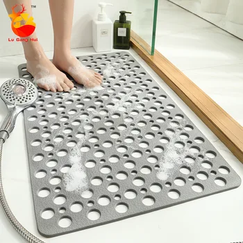 

Environmentally Friendly and Odorless TPE Toilet Suction Cup Foot Mat Household Bathroom Shower Room Bathtub Non-slip Mat