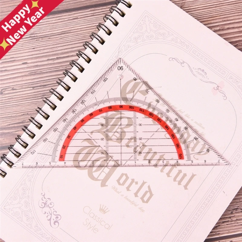

Multi-function Square Triangle Scale Rulers Engineering Ruler Stationery Office Students Protractor Measurement Rulers 15cm