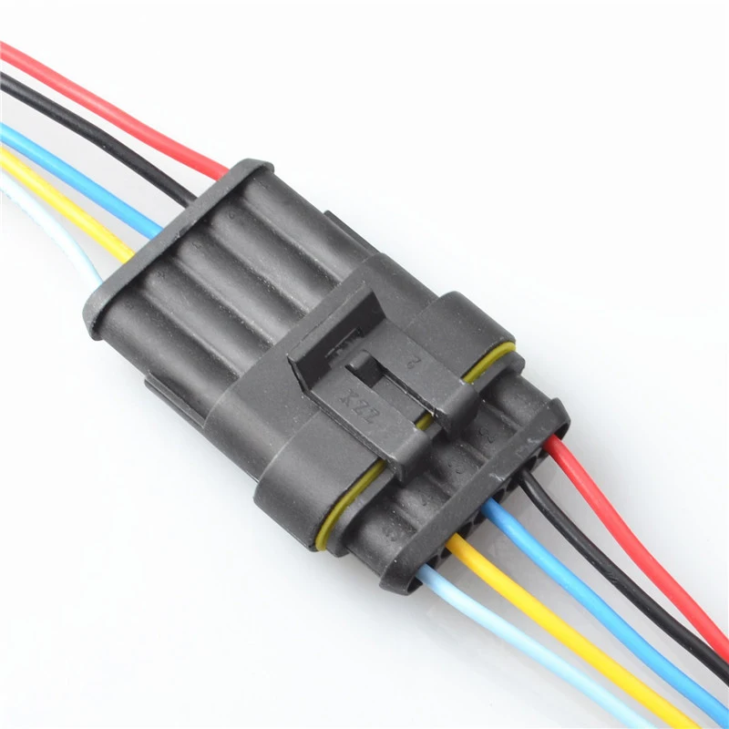 

1/2/3/4/5/6 Pin Way Sealed Waterproof Electrical Wire Auto Connector Plug Set For Car Motorcycle Auto Wire Connecter