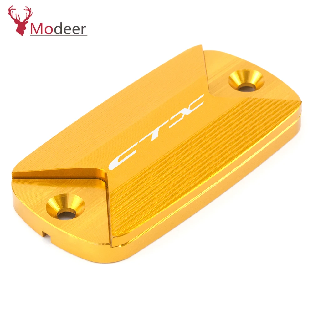 For Honda CTX 700 700N 1300 CXT700 CTX1300 2014 2015 2016 Logo (CTX) CNC Motorcycle Front Brake Fluid Reservoir Cap Cover (16)