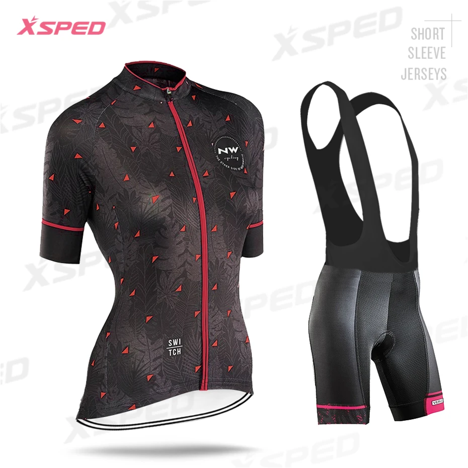 Модная женская одежда для велоспорта, летний комплект из Джерси с коротким рукавом для женщин, комплект для велоспорта MTB, винтажный узор, дышащая одежда для шоссейного велосипеда - Цвет: Bib Cycling Set