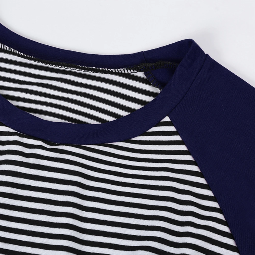 Womens Long Sleeve Stripe Maternity Nursing Dress for Breastfeeding winter pregnant dress nightgown cotton sleepwear dress D20