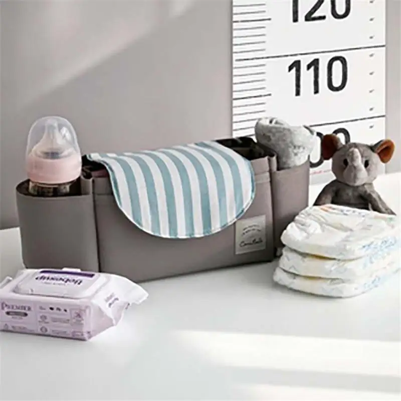 

Baby Girl Boy Kids Hangable Storage Bag Diaper Pouch Pram Stroller Buggy Storage Pushchair Bag Travel Organizer Bottle Cup Case