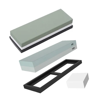 

2 Set grindstone:1 Set Sharpening Waterstone 3000 8000 Grit & 1 Set 2 Side Grit 400/1000 Knife Sharpener Waterstone