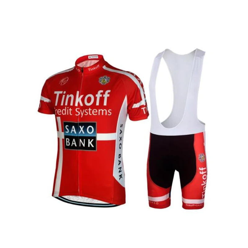 Tinkoff Saxo Bank, короткий рукав, Велоспорт, Джерси, набор, Ropa Ciclismo, Hombre, MTB, одежда для велоспорта, дышащая, велосипедная майка
