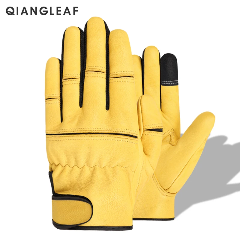 

Перчатки QIANGLEAF рабочие из овечьей кожи, 1 пара