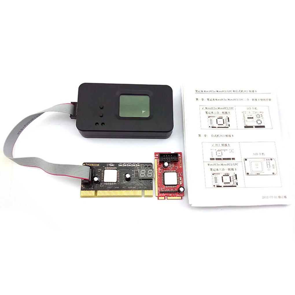 4 шт./компл. 4-в-1 PCI/Mini PCI-E/LPC рабочего ноутбука ЖК-дисплей анализатор отладки Тесты открытка