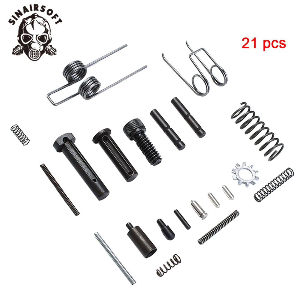 

21pcs Kit AR15 Whole Lower Pins, Springs And .223 5.56 Magazine Catch Detents For Hunting Paintball Shooting Target Accessories